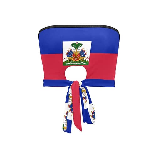 Haiti Flag Bandeau Top