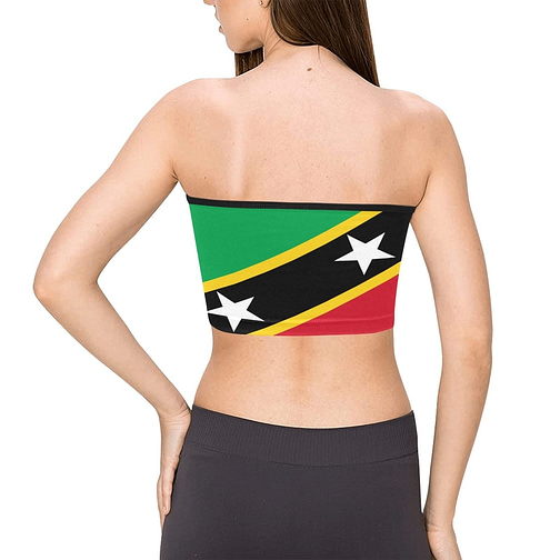 Saint Kitts and Nevis Flag Bandeau Top