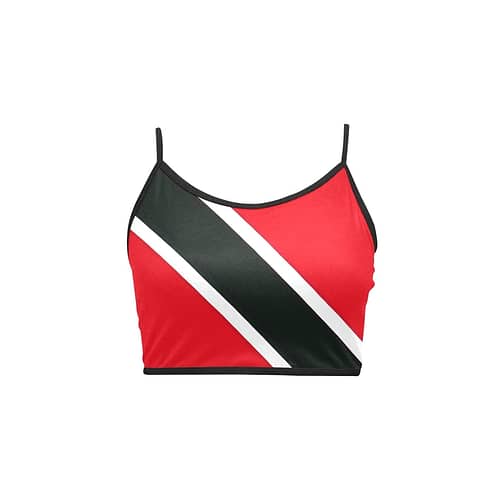 Trinidad and Tobago Flag Women's Spaghetti Strap Crop Top