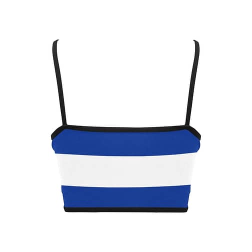 Cuba Flag Women's Spaghetti Strap Crop Top
