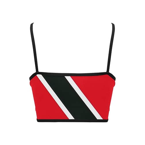 Trinidad and Tobago Flag Women's Spaghetti Strap Crop Top
