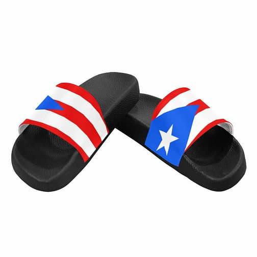 Puerto Rico Flag Men's Slide Sandals