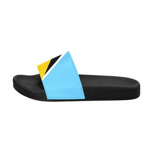 Saint Lucia Flag Women's Slide Sandals
