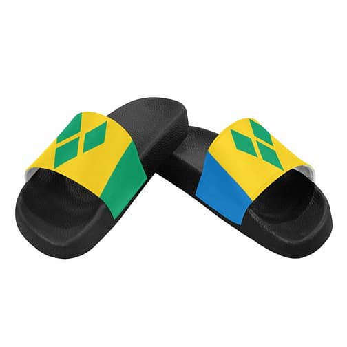 Saint Vincent and The Grenadines Flag Women's Slide Sandals