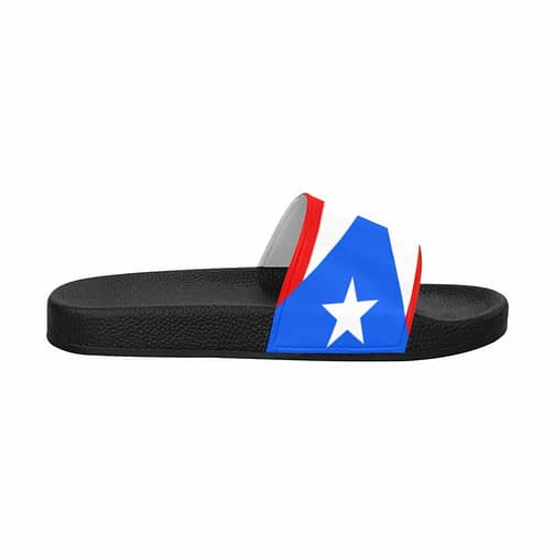 Puerto Rico Flag Women's Slide Sandals