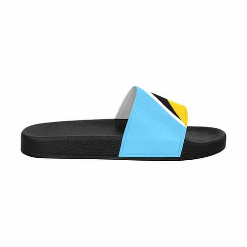 Saint Lucia Flag Women's Slide Sandals