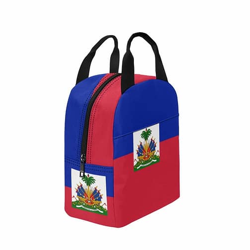 Haitian Flag Insulated Lunch Bag