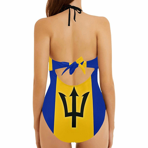 Backless Bow Hollow Out Swimsuit