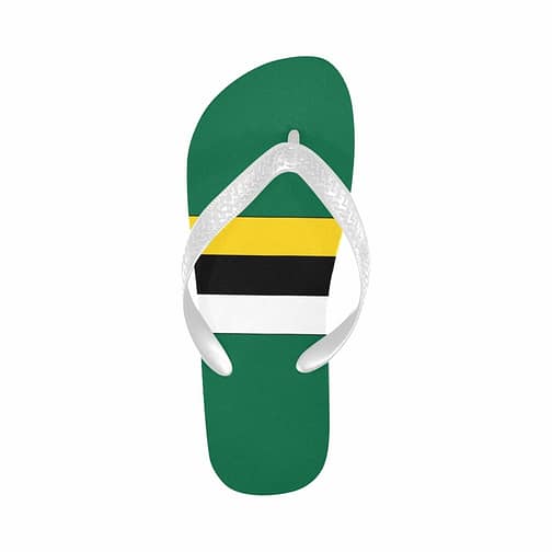 Dominica Flag Stripe Unisex Flip Flops