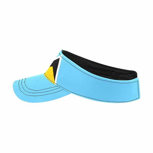 Saint Lucia Flag Unisex Sportswear Visor