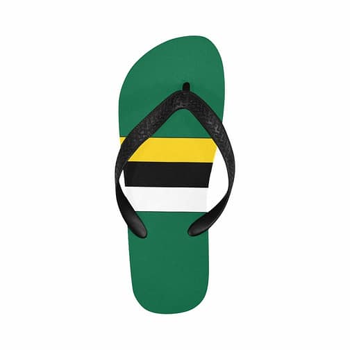 Dominica Flag Stripe Unisex Flip Flops