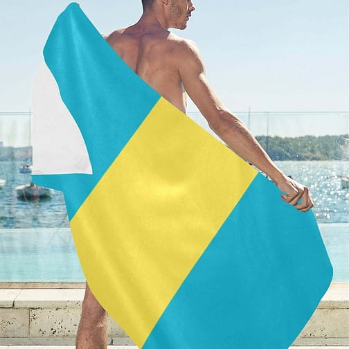 The Bahamas Flag Beach Towel 32" x 71"