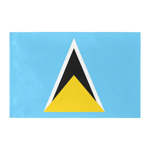 Saint Lucia Flag (5 Sizes)(One Side)