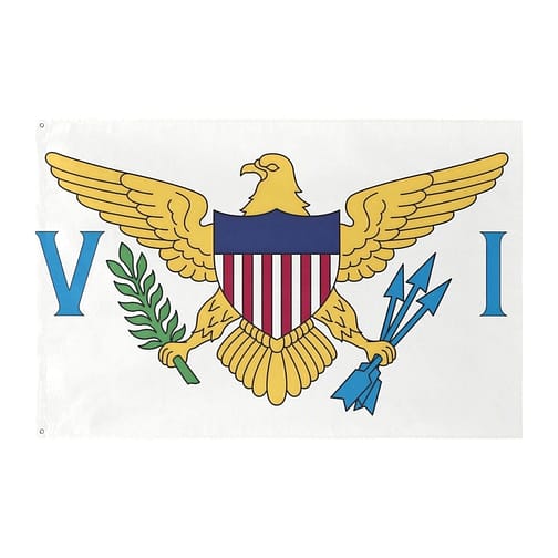 US Virgin Islands Flag (5 Sizes)(One Side)