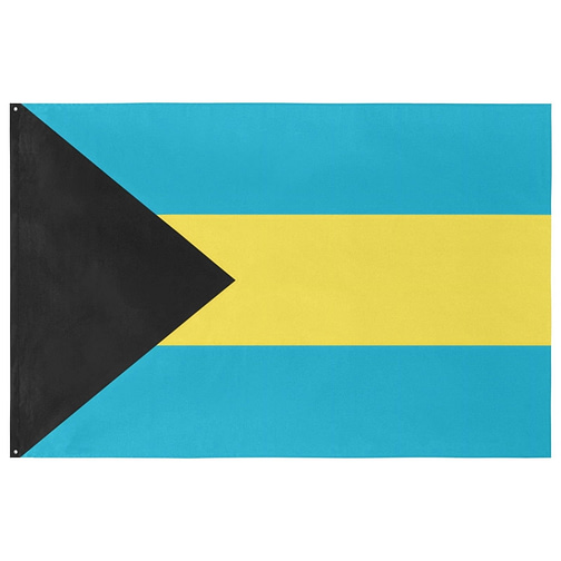 The Bahamas Island Flag (5 Sizes)(One Side)