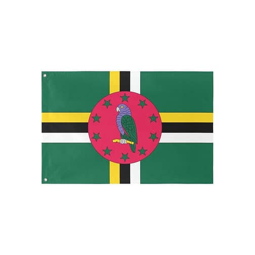 Dominica Flag (5 Sizes)(One Side)