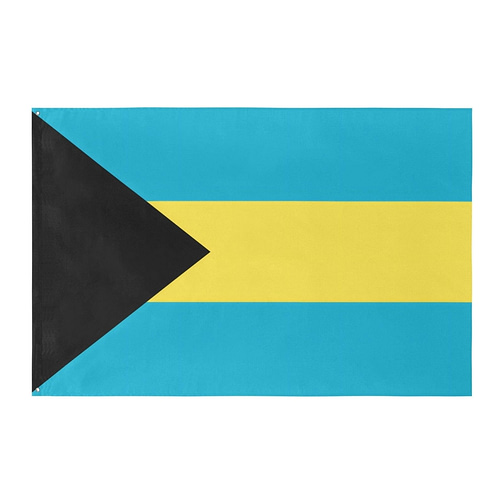 The Bahamas Island Flag (5 Sizes)(One Side)