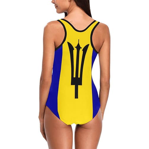Simple Barbados Flag Women's Tank Top Bathing Swimsuit