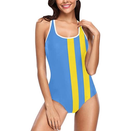 Aruba Vertical Stripe Women's Tank Top Bathing Swimsuit