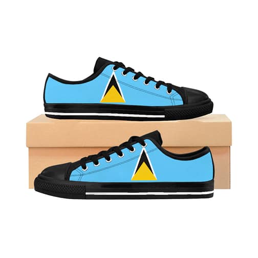 Saint Lucia Flag Men’s Sneakers