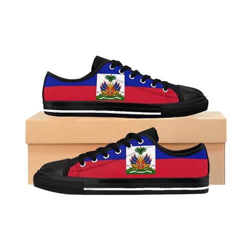 Haiti Flag Men’s Sneakers