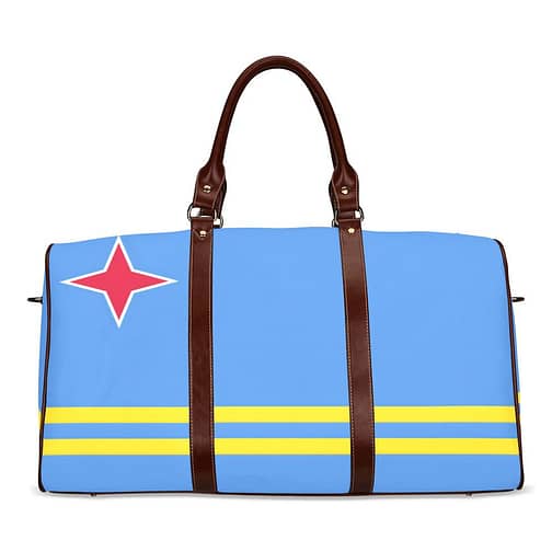 Aruba Flag Travel Bag (Brown)