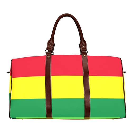 Rasta Flag Travel Bag (Brown)