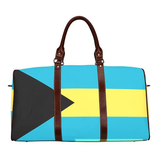 The Bahamas Flag Travel Bag (Brown)