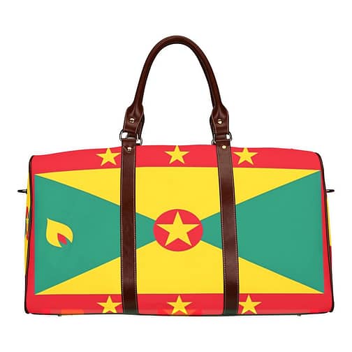 Grenada Flag Travel Bag (Brown)