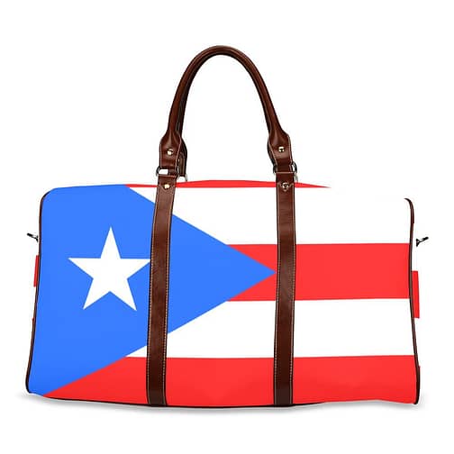 Puerto Rico Flag Travel Bag (Brown)