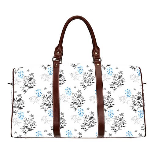 Simple print Travel Bag (Brown)