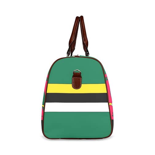 Dominica Flag Travel Bag (Brown)