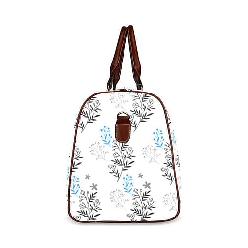 Simple Print Travel Bag (Brown)