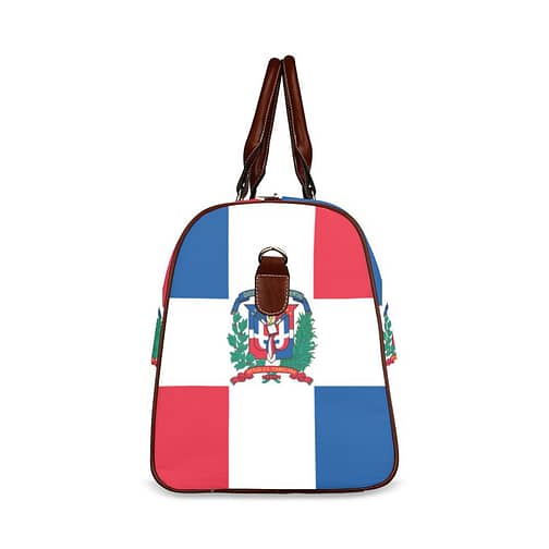 Dominican Republic Flag Travel Bag (Brown)