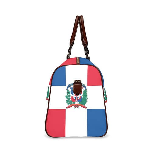 Dominican Republic Flag Travel Bag (Brown)