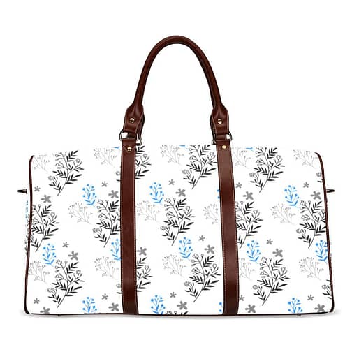 Simple print Travel Bag (Brown)