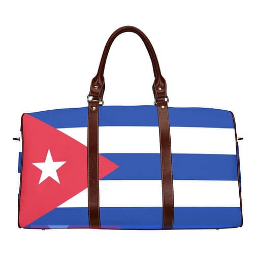 Cuba Flag Travel Bag (Brown)