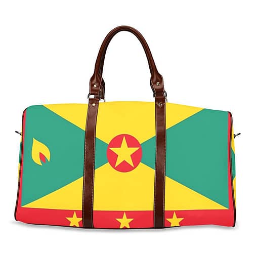 Grenada Flag Travel Bag (Brown)
