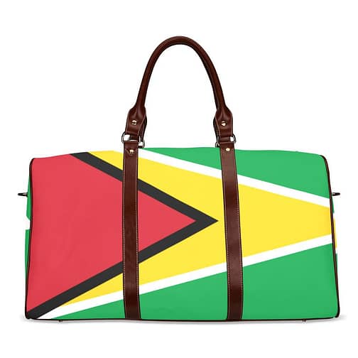 Guyana Flag Travel Bag (Brown)