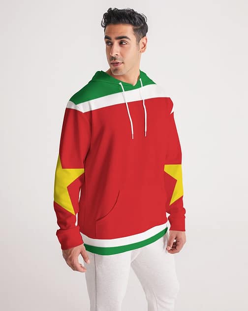 Guadeloupe Flag Men's Hoodie