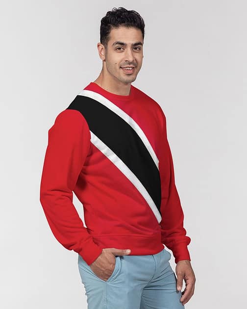 Trinidad And Tobago Flag Men’s Classic French Terry Crewneck Pullover