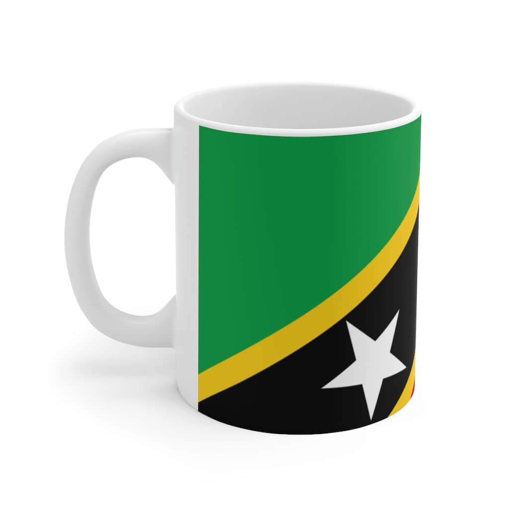 St. Kitts and Nevis Flag Ceramic Mug 11oz