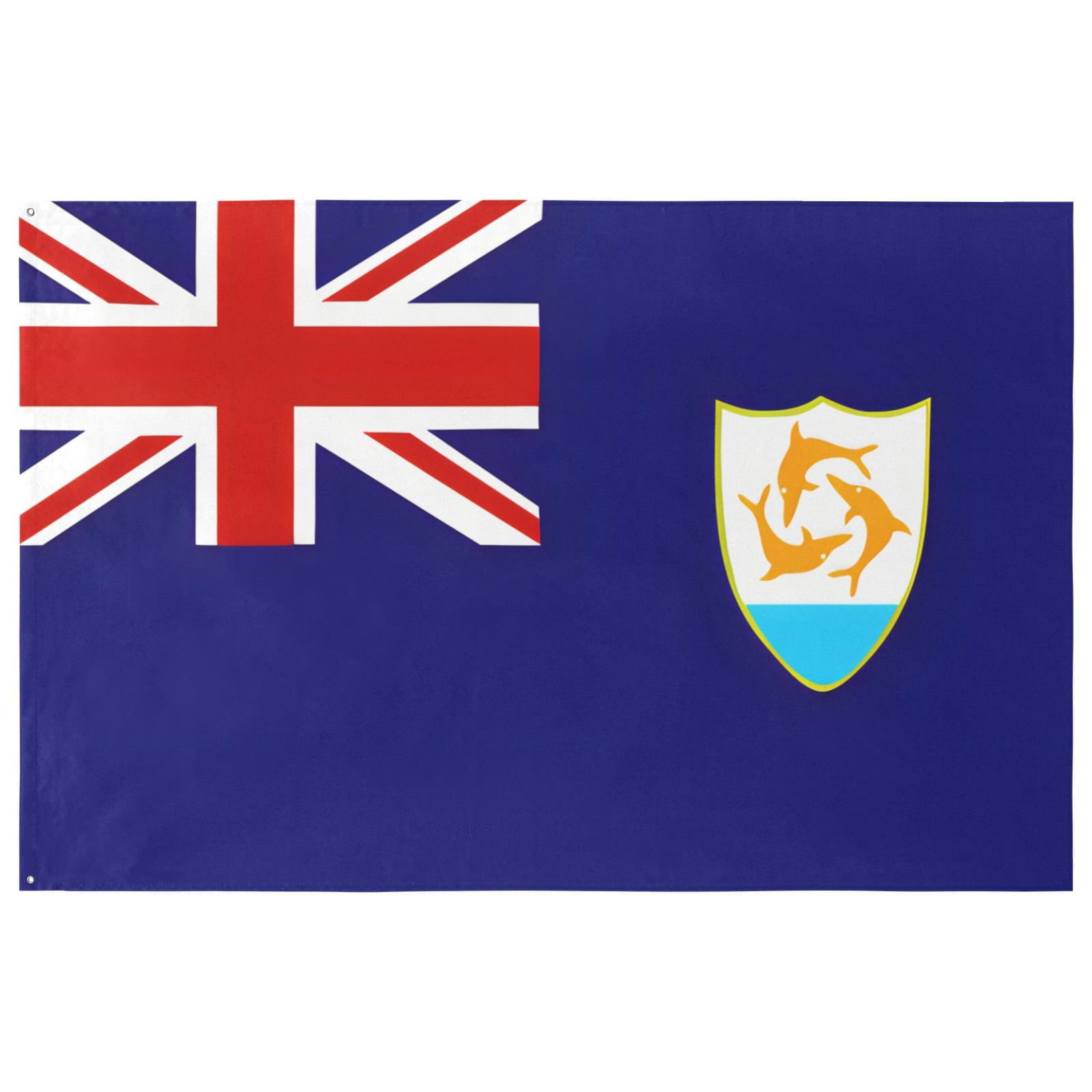 Anguilla Flag (5 Sizes)(One Side)