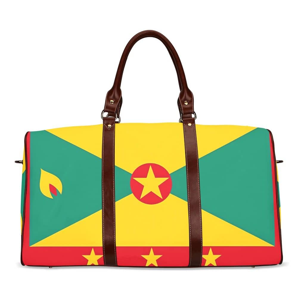 Grenada Flag Travel Bag (Brown)
